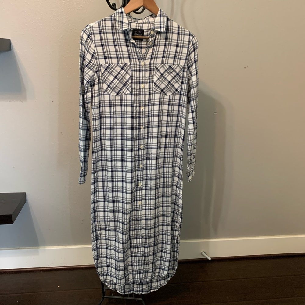 Jachs girlfriend new shirt xs plaid dress